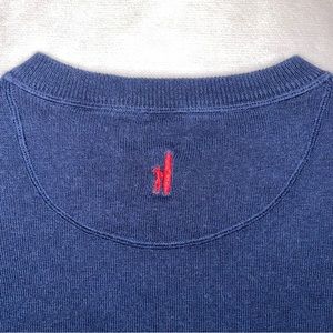 Johnnie-O V neck wool blend pullover